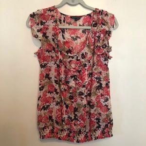 EUC Express Floral Blouse